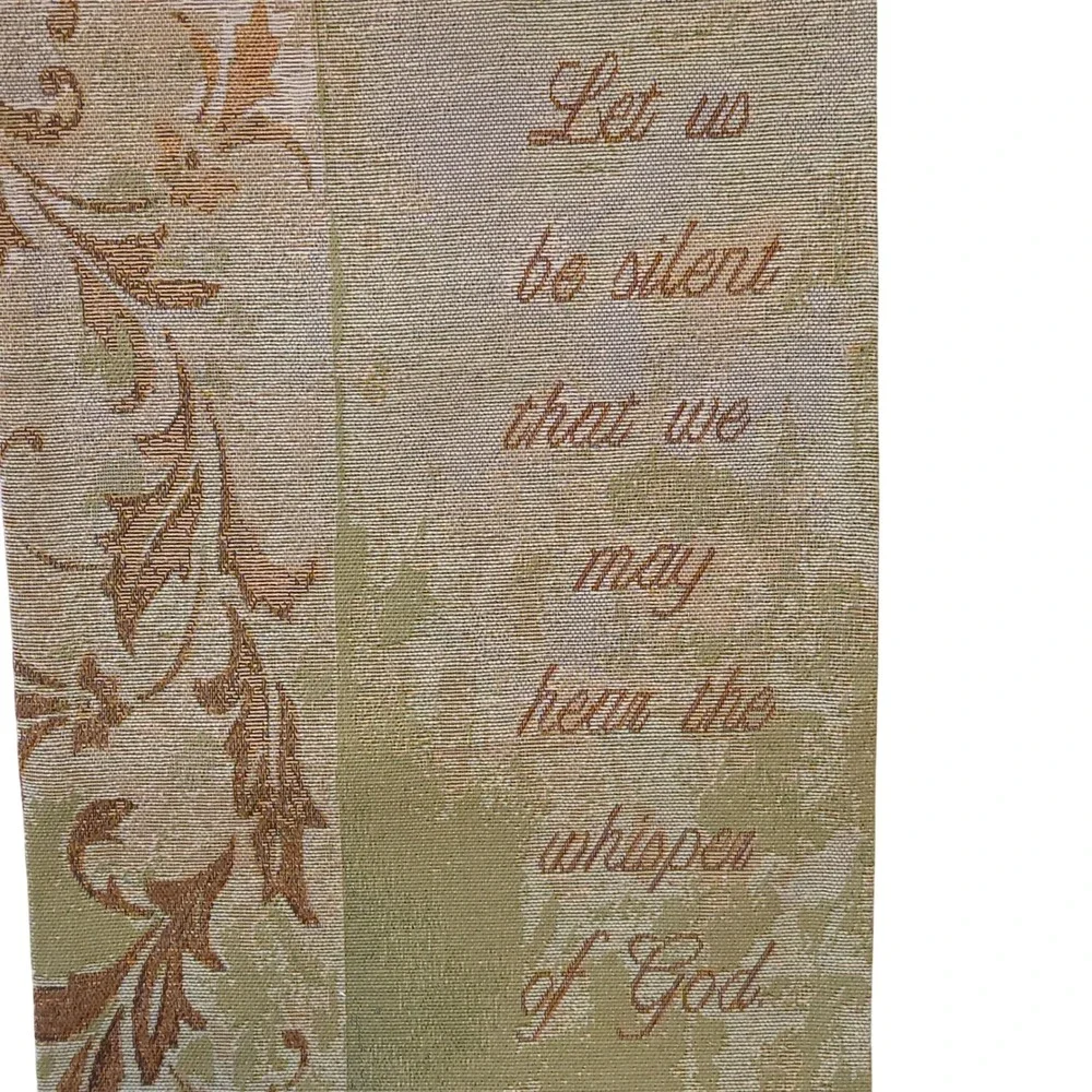 Whisper of God Wall Panel Tapestry with Rod & Finials Decor Art Made in USA